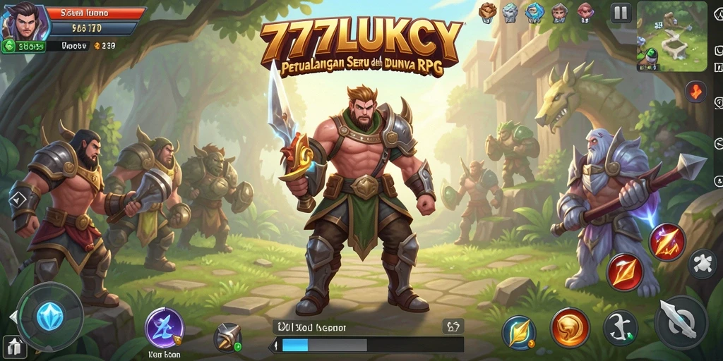 Tampilan gameplay RPG menarik dalam 777LUKCY.