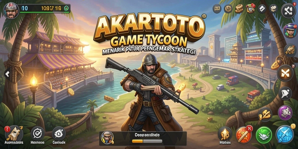 Tampilan gameplay AKARTOTO yang seru dan mengasyikkan.