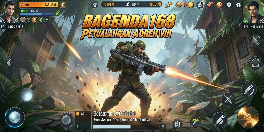 Tampilan gameplay action intens dari BAGINDA168.