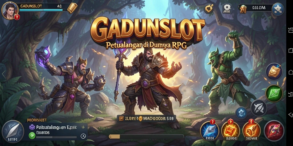 Tampilan gameplay menarik dari GADUNSLOT yang penuh aksi RPG.