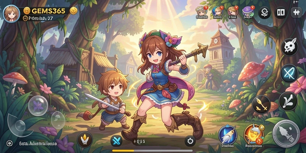 Tampilan gameplay GEMS365 yang menawan dan seru.