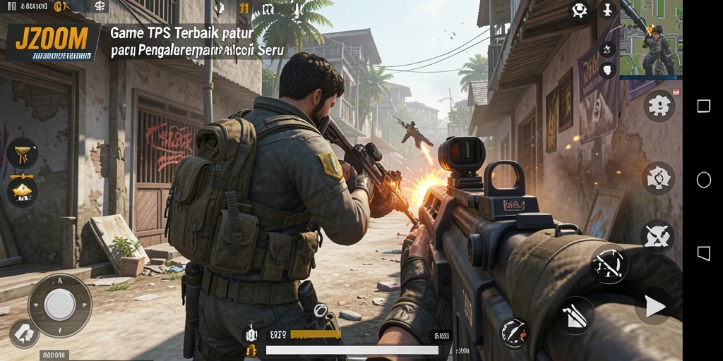 Tampilan menarik dari gameplay seru di J200M.