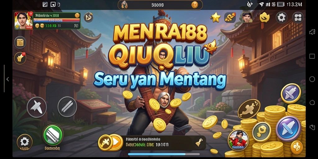 Tampilan gameplay QiuQiu yang menarik dan mengasyikkan.