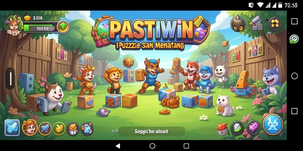 Tangkap layar gameplay yang menarik dari PASTIWIN.