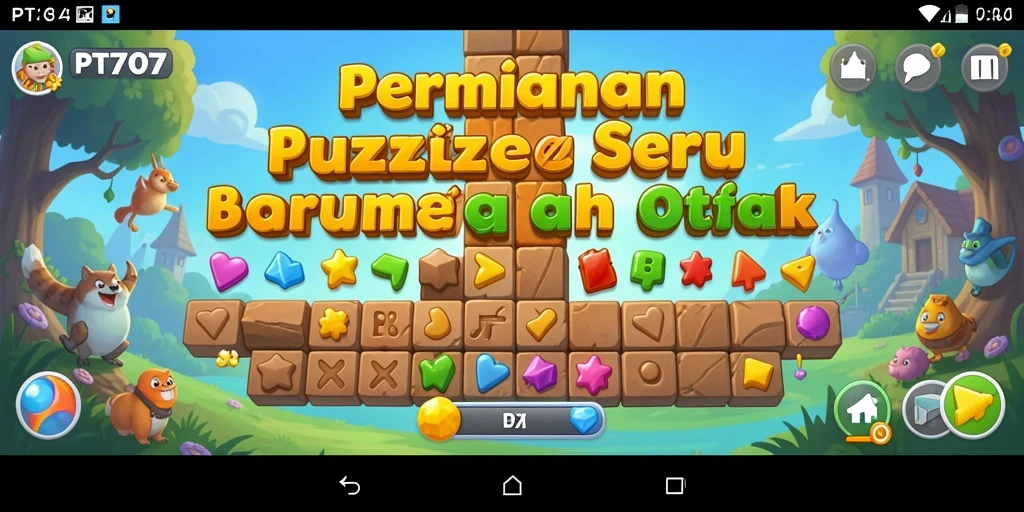 Tampilan gameplay PT707 yang menarik dengan berbagai puzzle menantang.