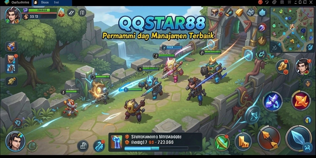 Screenshot menunjukkan gameplay seru dan strategi di QQSTAR88.