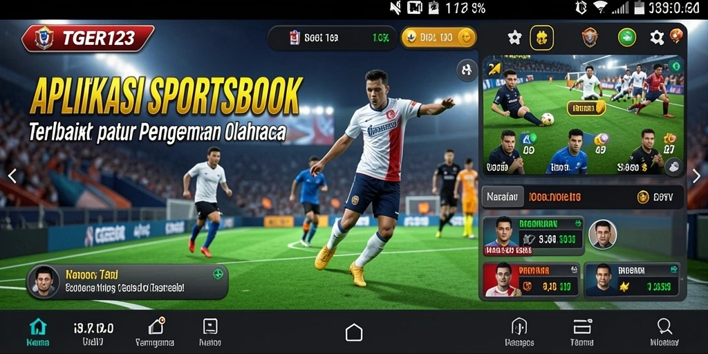 Tampilan gameplay seru di aplikasi Sportsbook TGER123.