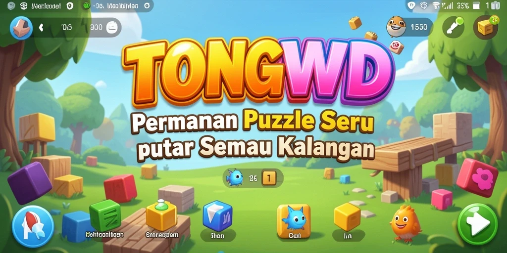 Tampilan gameplay TONGWD dengan puzzle yang menantang.
