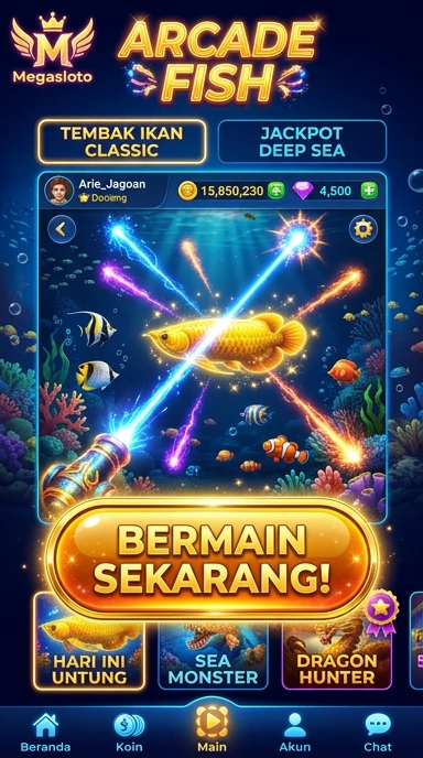 Tampilan megasloto yang sederhana dan user-friendly.